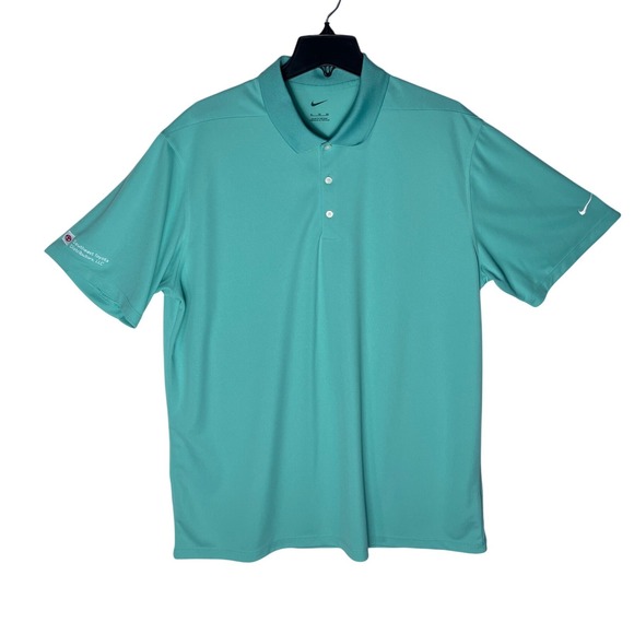 Nike Mens XL Teal Short Sleeve Polo Shirt Southeast Toyota Distributors Logo